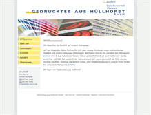 Tablet Screenshot of gedrucktes-aus-huellhorst.de